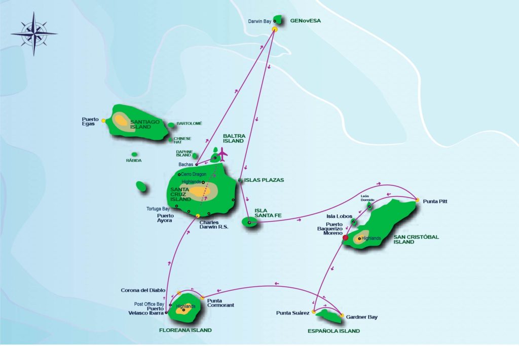 08 Days Itinerary onboard the Anahi Yacht Catamaran / Itinerario de 08 días a bordo del Yate Catamarán Anahi