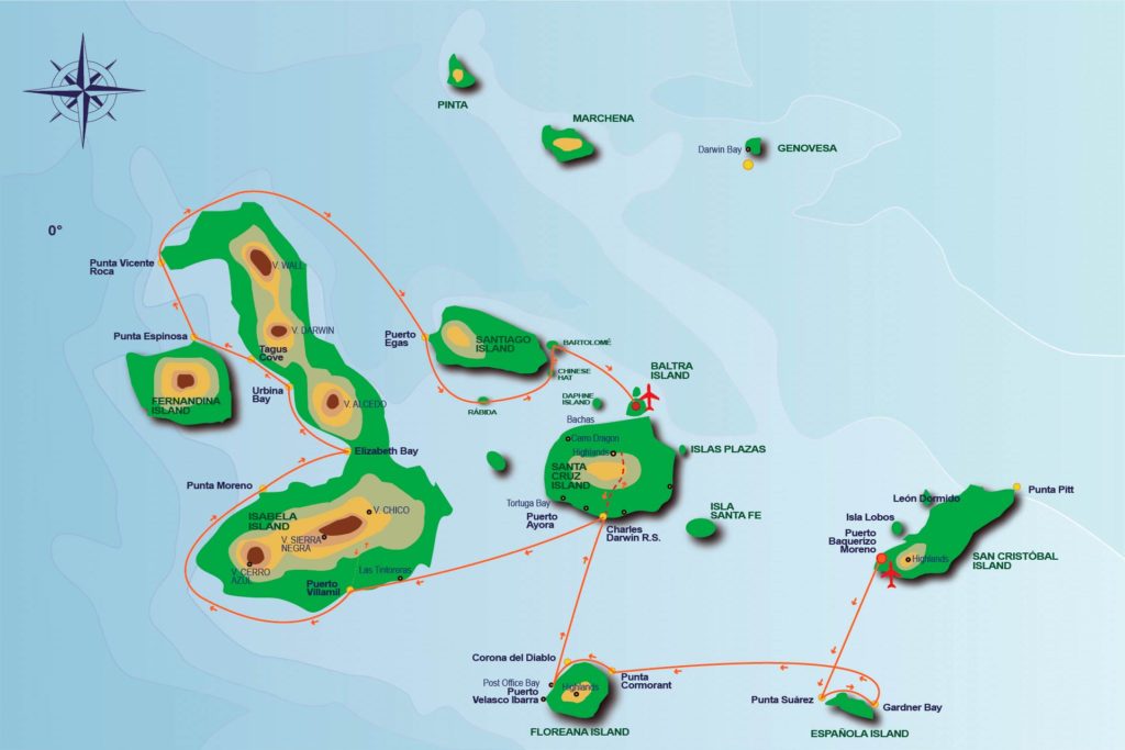 11 Days Itinerary onboard the Anahi Yacht Catamaran / Itinerario de 11 días a bordo del Yate Catamarán Anahi