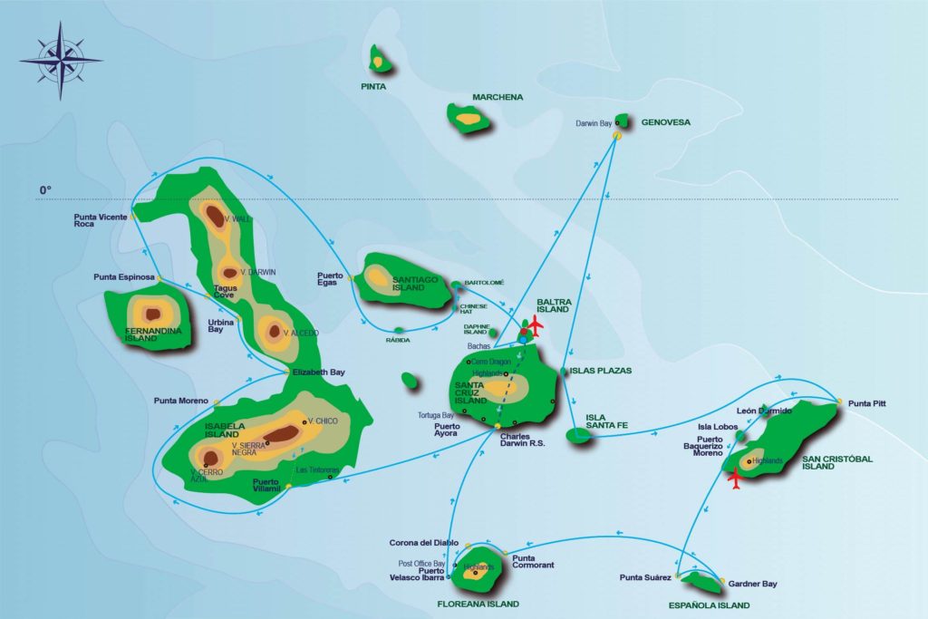 15 Days Itinerary onboard the Anahi Yacht Catamaran / Itinerario de 15 días a bordo del Yate Catamarán Anahi