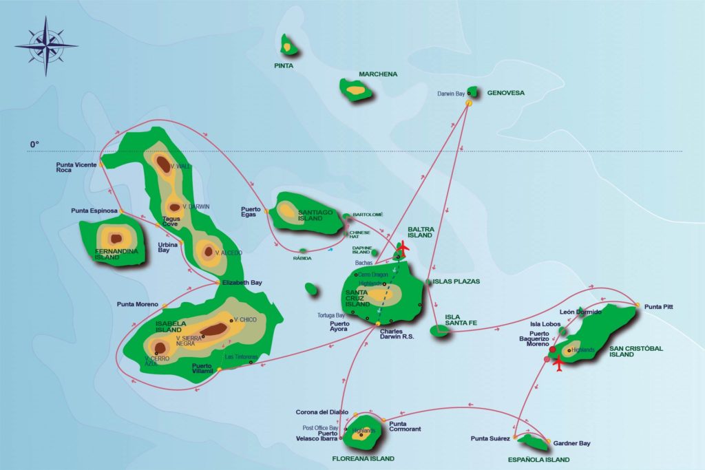 15 Days Itinerary onboard the Anahi Yacht Catamaran / Itinerario de 15 días a bordo del Yate Catamarán Anahi